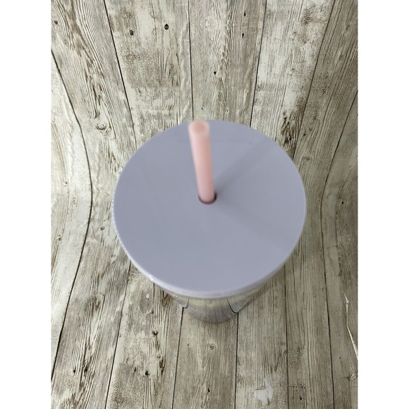 NEW!! Starbucks Cup Holiday 2020 Pink White Sequin Plastic Cold Tumbler 24oz - Picture 7 of 9